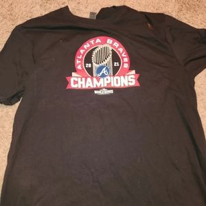 Atlanta Braves 2021 World Series Champions Signature Roster T-shirt Large
